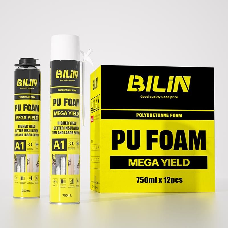 Cài đặt cửa và cửa sổ bọt mở rộng năng suất cao ổn định Polyurethane Sprey bọt mở rộng