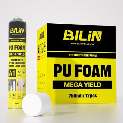 Xịt bọt PU mở rộng không có dung môi khô nhanh để niêm phong và gắn kết