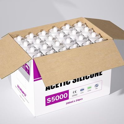 Chất lượng 280ml Acetic silicone Sealant Crack Filler chống gió cho cấu trúc nhà máy