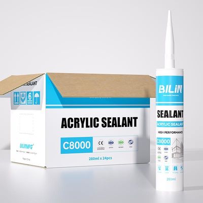 Sữa trắng chống nước Acrylic Sealant Một thành phần Silicone Acrylic Caulk