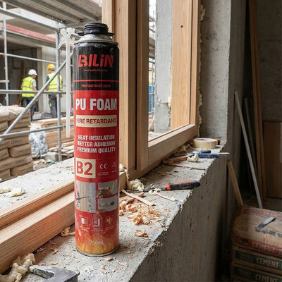 Chất niêm phong bọt PU mở rộng chống cháy cho khay cáp và ống thâm nhập keo polyurethane có khả năng cháy