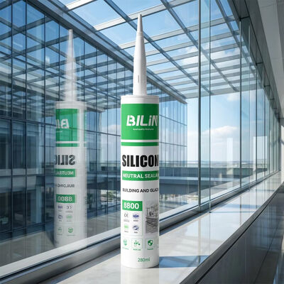 Chất lượng Anti-aging Neutral Silicone Caulk, Áp dính rõ ràng để niêm phong tường rèm và mái kính, Hiệu suất niêm phong ổn định nhà máy